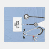 Physician フリースブランケット (正面(横))