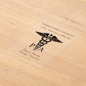 Physician Assistant Acrylic Graduate Announcement アクリル招待状 (レイダウン)