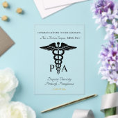 Physician Assistant Acrylic Graduate Announcement アクリル招待状 (インサイチュ (ウェディング))