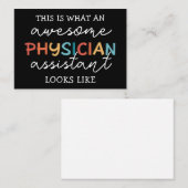 Physician Assistant Funny Awesome PA ノートカード (正面/裏面)