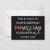 Physician Assistant Funny Awesome PA ノートカード (正面)