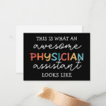 Physician Assistant Funny Awesome PA ノートカード<br><div class="desc">Physician Assistant Funny Awesome PA Gifts!</div>