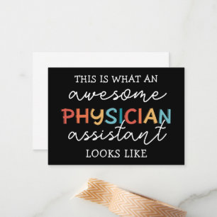 Physician Assistant Funny Awesome PA ノートカード