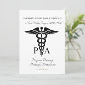 Physician Assistant Graduate Announcement 招待状 (スタンド正面)