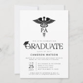 Physician Assistant Graduate PA School Graduation 招待状 (正面)