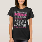 Physician Assistant PA Badge Reel Tシャツ (正面)