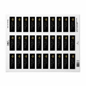 Physician Assistant PA Graduation Black Gold ラベル (フルシート)