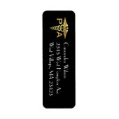 Physician Assistant PA Graduation Black Gold ラベル (正面)