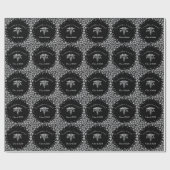 Physician Assistant PA Graduation Black Silver ラッピングペーパー (フラット)