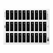 Physician Assistant PA Graduation Black Silver ラベル (フルシート)