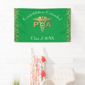 Physician Assistant PA Graduation Green Gold 横断幕 (インサイチュ)