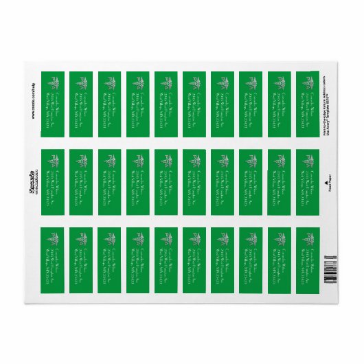 Physician Assistant PA Graduation Green Silver ラベル (フルシート)