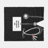 Physician Gift Ideas フリースブランケット (正面(横))