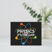 PHYSICS それが法則 Fun 科学の名言 ポストカード (スタンド正面)