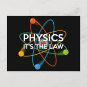 PHYSICS それが法則 Fun 科学の名言 ポストカード (正面)