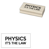 PHYSICS それが法則 Funny Science Quote ラバースタンプ (押印)