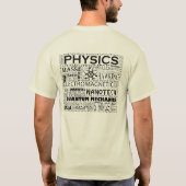 Physics Atom Tシャツ(光の背景) Tシャツ (裏面)