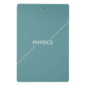 Physics Clipboard – Minimal Design| Custom ミニクリップボード (裏面)