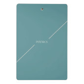 Physics Clipboard – Minimal Design| Custom Name ミニクリップボード (裏面)
