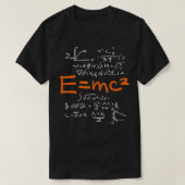 Physics E MC2 Energy Mass Equivalent Formula Math Tシャツ (デザイン正面)