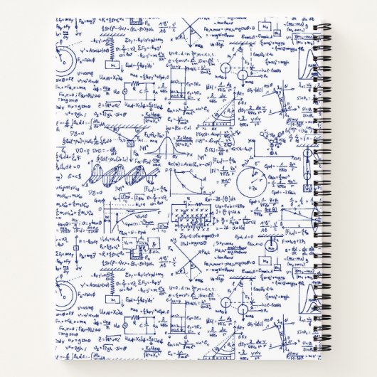 Physics Equations in Blue Pen // ノートブック (裏面)