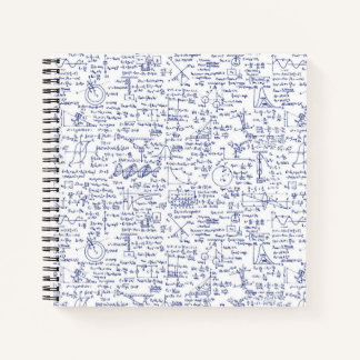 Physics Equations in Blue Pen // ノートブック