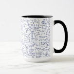Physics Equations in Blue Pen // マグカップ<br><div class="desc">青書線の筆物理方程式。最も一般的な物理方程式すべて。科学者、化学者、または物理学の愛好家のための完璧な贈り物！</div>