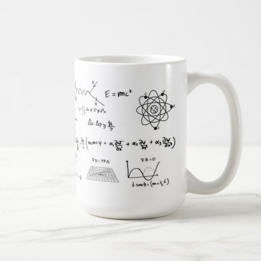Physics Formulas Coffe Mug コーヒーマグカップ (右)