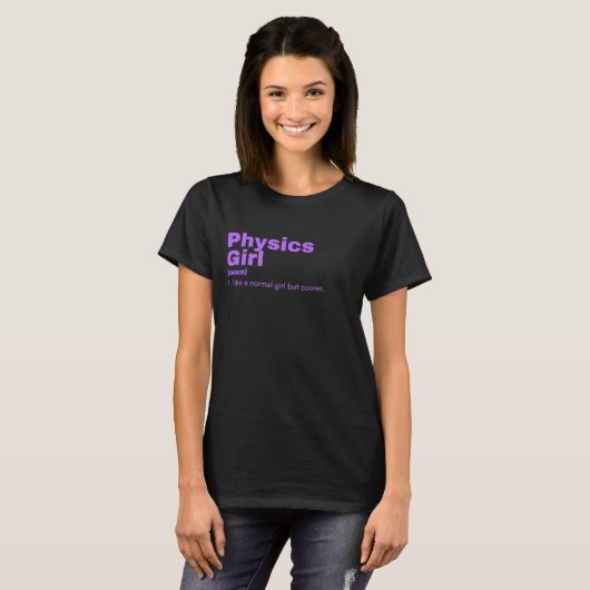 Physics Girl - Physics Tシャツ (正面フル)