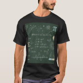 Physics Math Chalkboard Equations T-Shirt STEM Tシャツ (正面)