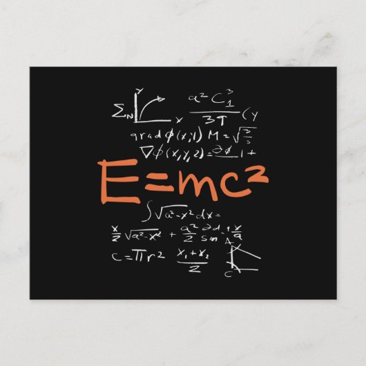 Physics Math Formula先生受講生EMC2 ポストカード (正面)