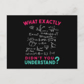 Physics Math Formula Joke ポストカード (正面)