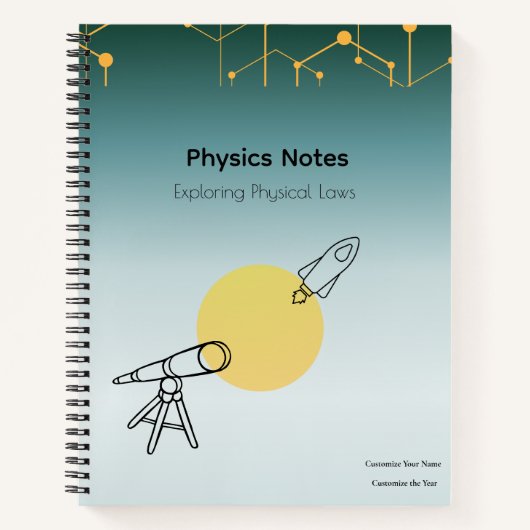 Physics Notes Notebook ノートブック (正面)