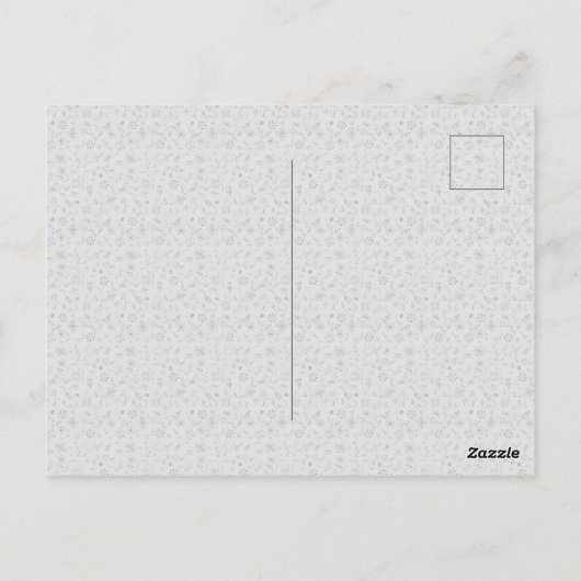Physics scientific symbols pattern Postcard ポストカード (裏面)