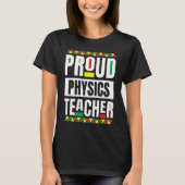 Physics Teacher African American Science Black Inn Tシャツ (正面)