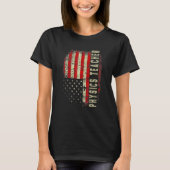 Physics Teacher Day 4th Of July US Flag Patriotic  Tシャツ (正面)