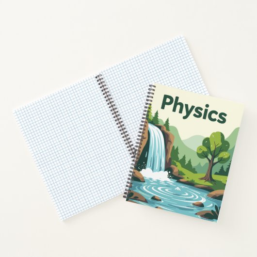 Physics Waterfall Nature Study Notebook | Science ノートブック (内部)