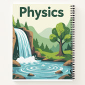 Physics Waterfall Nature Study Notebook | Science  ノートブック (裏面)