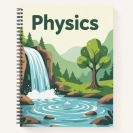 Physics Waterfall Nature Study Notebook | Science ノートブック