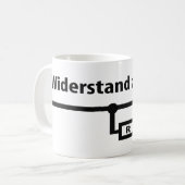 Physik Widerstandのzwecklosアイコン コーヒーマグカップ (正面左)