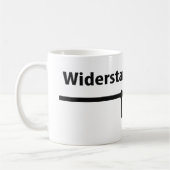 Physik Widerstandのzwecklosアイコン コーヒーマグカップ (左)
