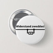 Physik Widerstandのzwecklosアイコン 缶バッジ (正面&裏面)
