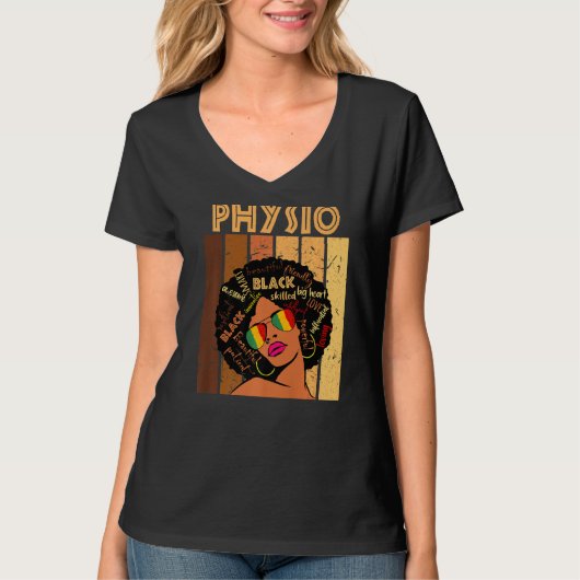 Physio Afro African American Women Black History M Tシャツ (正面)