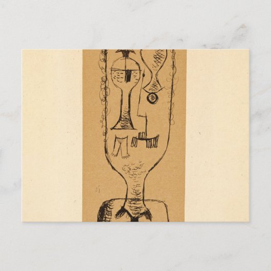 Physiognomic Riddle, 1921 by Paul Klee ポストカード (正面)
