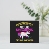 Physiotherapist Unicorn、Magic Unicorn Physio ポストカード (スタンド正面)