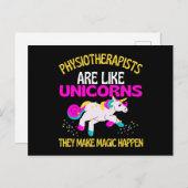 Physiotherapist Unicorn、Magic Unicorn Physio ポストカード (正面/裏面)
