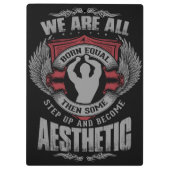 Physiqueモチベーション – 美学 – ステップアップ – Zyzz クリップボード (裏面)