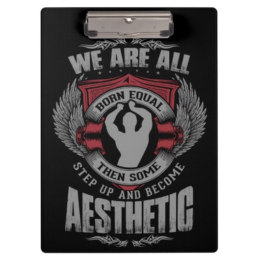 Physiqueモチベーション – 美学 – ステップアップ – Zyzz クリップボード (正面)