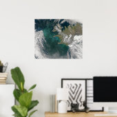 Phytoplankton bloom in the North Atlantic Ocean ポスター (ホームオフィス)