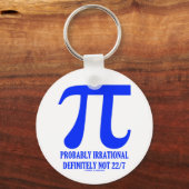Piおそらく不合理ではなく22/7 （青） キーホルダー (正面)